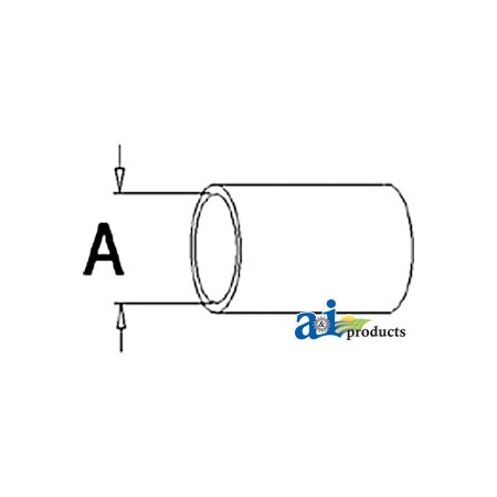 A & I Products Radiator Hose, Lower 4.5" x3" x3" A-166290A